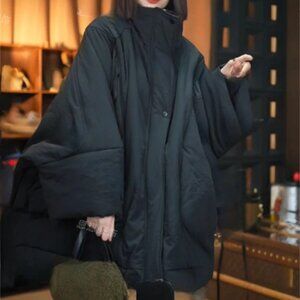 Black Winter Jacket, Unique and Chic, OS